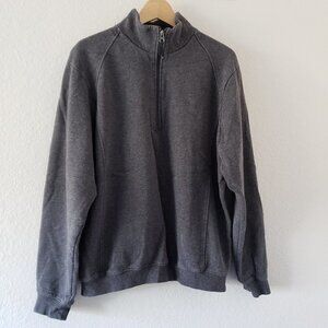 Cutter & Buck 1/4 Zip Gray Sweatshirt - Size L